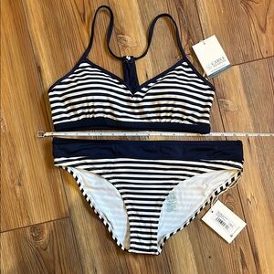 Carve Designs Blue and White Bikini Set